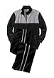 KingSize Big & Tall Color Block Plush Velour Tracksuit