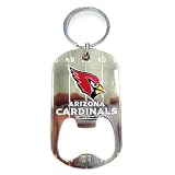 Arizona Cardinals Dog Tag Bottle Opener Keychain
