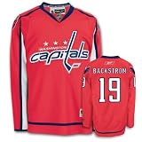 BACKSTROM #19 Washington Capitals RBK Premier NHL Hockey Jersey by Reebok (NHLPA Certified Custom Sewn Authentic Twill)