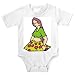Onesie with woman, Asia, floral, "traditional dress", design, India, culture