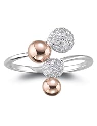 0.28 Cts Diamond Ring in 14K Two Tone Gold