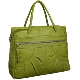 Latico Nappa Solid Double Pleat Pocket Tote