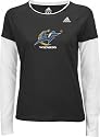 Washington Wizards adidas Women's Primary Logo Long Sleeve Layered Tissue Tee