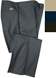 Dickies - Dickies LP310 Industrial Cotton Flat Front Pant, Khaki, 40 Waist x 32 Inseam