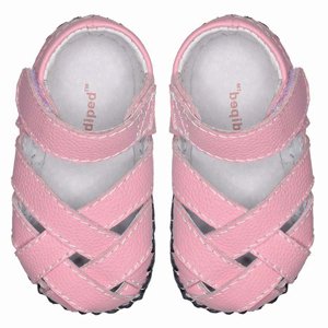 Pediped Originals Infant Toddler Mary Jane Pink Leather Sandal Ella