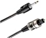 Monster Cable ILS100TM-1M Interlink LightSpeed 100 High Performance Digital Fiber-Optic Cable 1 m. Fiber-Optic Toslink-to-mini optical