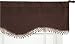 TexStyle Monaco Window Valance, Chocolate