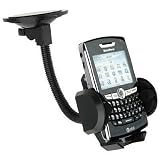 U-Bop 9 Windshield Car Suction flexiMOUNT Pro Holder (Gooseneck) For Vodafone 360 H1