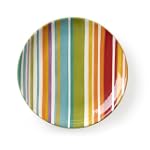 Clay Art Floral Stripe 14-Inch Round Platter