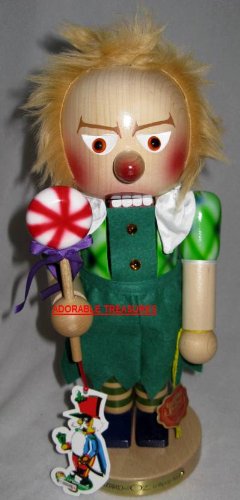 41BQPyTa1jL SIGNED 2010 STEINBACH WOODEN *LOLLIPOP MUNCHKIN* WIZARD OF OZ NUTCRACKER