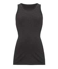 Maternity Ribbed Vest - Black