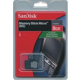 SanDisk SDMSM2-008G-A11M 8GB M2 Memory Stick Micro (Black)