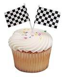 CHECKERED FLAG CUPCAKE/CAKE PICS PARTY NASCAR CHECKERED FLAG CUPCAKE/CAKE PICS PARTY NASCAR