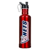 New Jersey Nets NBA 26Oz Stainless Steel Water Bottle With Pop-Up Spout