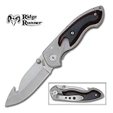  : Ridge Runner Guthook Folder Knife with Wood Overlay
