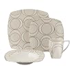 Odeon 16-pc. Dinnerware Set - Platinum Tone