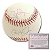Cal Ripken Jr and Tony Gwynn Baltimore Orioles San Diego Padres Hand Signed Rawlings MLB Baseball