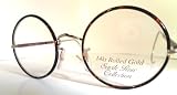 Berkshire Chase Savile Row ROUND Eyeglasses 14KT Gold-Filled Chestnut/Gold wi...