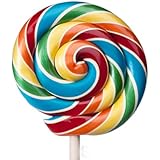 Extra Large Whirly Pop Fruit Lollipop with Wooden Stick (Measure 4.5" x 10") x1