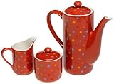 Buy Yedi Houseware Classic Coffee and Tea Polka Dot Teapot, Sugar and Creamer Set, Red Knowing God: Walking through the Book of Books