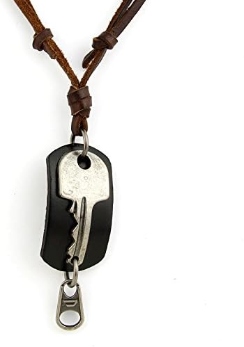 Bamoer 2014 New Arrival Punk Cool Lady Bending Key Pendant Necklace Fashion Jewelry