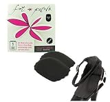 Foot Petals Haute Heelz Heel Cushions Inserts, Black Iris