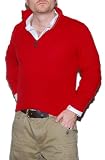 Polo Ralph Lauren Mens Cashmere Half-Zip Sweater Red Small