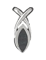 Clevereves 14K White Gold Created Opal Pendant 8.1 - Gram(s)