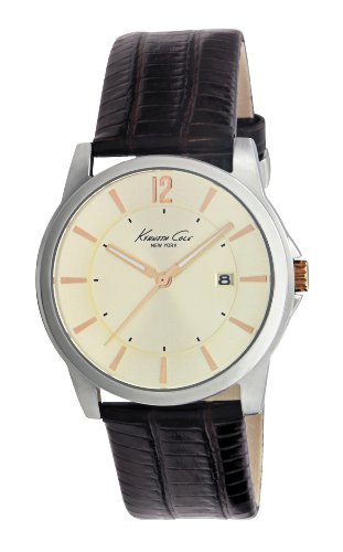 Kenneth Cole Herren-Armbanduhr Analog Leder braun KC1720 Preisvergleich