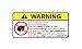 Nissan Skyline Tuned Engine No Bull, Warning decal, sticker