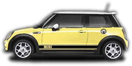 Mini Cooper Mini Side Stripes Fit All Year Mini Cooper Cooper S and Clubman On Sale