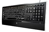 Logitech - Illuminated Keyboard - Clavier - Touches Rétro éclairées - PerfectStroke - USB - Azerty - Noir