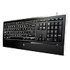 Logitech - Illuminated Keyboard - Clavier - Touches R�tro �clair�es - PerfectStroke - USB - Azerty - Noir