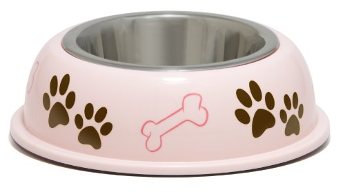 Loving Pets Dolce Dish Dog Bowl, Small, 1 Pint, Pink
