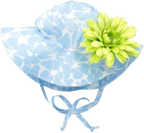 Flap Happy Baby-Girls Infant Upf 50+ Floppy Hat with Flower
