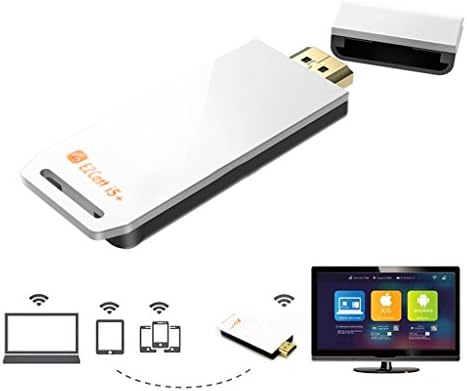 WiFi 2.4GHz EZCast HDMI Full HD Streaming Media Player/Miracast DLNA Airplay Wirelss Display Dongle For Windows MacOS PC, Android Phone, Tabelet, iPhone, iPad-White