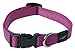 Rogz Utility Medium 5/8-Inch Reflective Snake Dog Collar, Pink