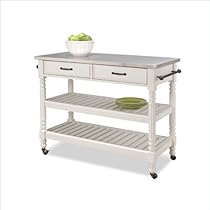 Big Sale Home Styles 5219-95 Savanna Kitchen Cart, White Finish