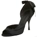 Hollywould Women's Gertrud Peep Toe Two Piece Pump,Black,39.5 EU (US Women's 9.5 M)