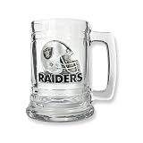 Oakland Raiders 15oz Glass Tankard