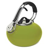 Chantal Enamel on Steel 1.8-Quart Loop Teakettle, Lime Green