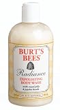 Burt's Bees Radiance Exfoliating Body Wash, with Royal Jelly & Jojoba Beads, 12-Ounce Bottles (Pack of 3)