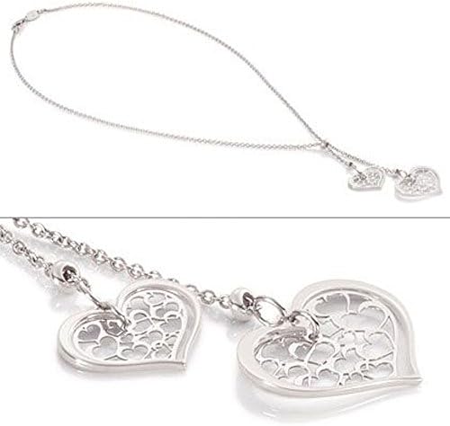 Nomination Sterling Silver Romantica Hearts Necklace 16 Inches