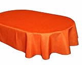 PLATIN Lotus Tischdecke / Gartentischdecke mit Lotuseffekt Marmor Design No 005. Eckig Oval Rund wählbar. Farbe:Orange