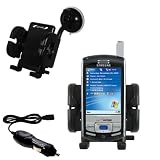 Samsung SCH-i730 Flexible Auto Windshield Holder with Car Charger - Uses Gomadic TipExchange