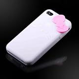 Hello Kitty White Silicone w bow (bow color may vary) "Flexa" silicone case ....