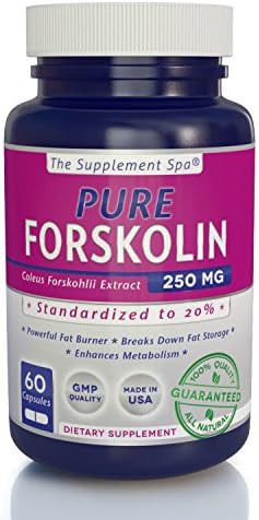 Premium Pure Forskolin for Weight Loss - with 100% Money Back Satisfaction Guarantee! 60 Capsules to 250 Mg of Coleus Forskohii Root Extract to Lose Weight Fast. Best Organic Forskolin Supplements for Appitite Suppression and Burning Fat. - Great Forskolin Reviews.