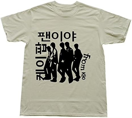 Hoxsin Natural Men's Kpop Fan Chinatxt Hot Casual Shirts US Size L