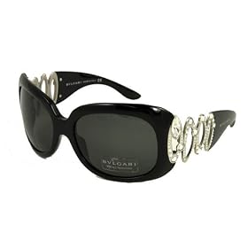 AUTHENTIC BVLGARI SUNGLASSES BV 8016-B BLACK 8016B 501 87 W  CASE
