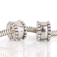 Gossip Beads -- Sterling Silber 925 Stopper Clip (kompatibel mit Pandora, Trollbeads etc) - R�schen-Rand